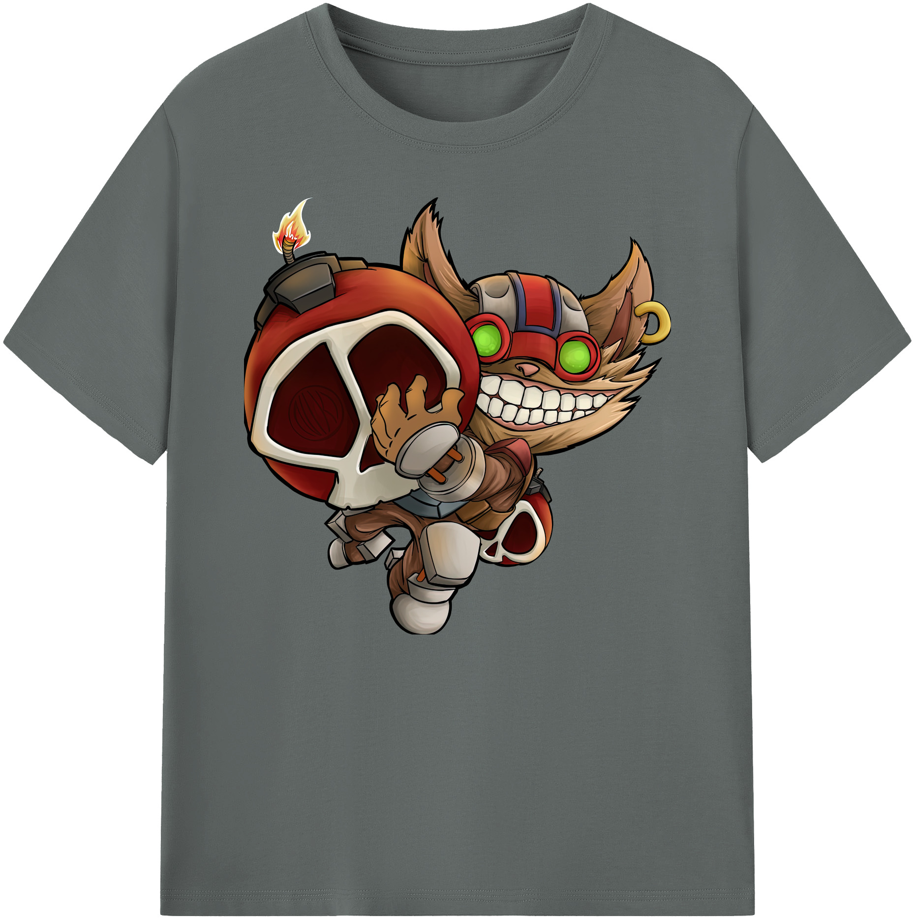 リーグ・オブ・レジェンド League of Legends LOL 綿100％ メンズ半袖Tシャツ｜肌触りやわらか＆通気性